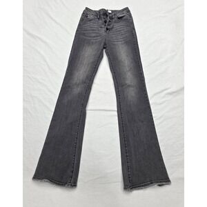 Kancan Women's Black Denim Straight Leg Jeans Size 7/27